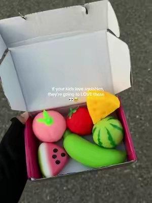 The cutest squishies!! 😍🍉🧀🍓 #squishy #squishytoy #squishtok #squishies #tiktokshop 