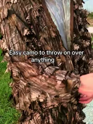 This thing is lightweight, easy to pack around and gives you a quick way to break up your outline without putting on a full blown suit. #leafsuit #deerhunting #huntinggear #fyp #tiktokshop