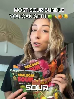 This is the MOST SOUR BUNDLE EVER! #sourcandy #finalbosssour #lvl4bundle 