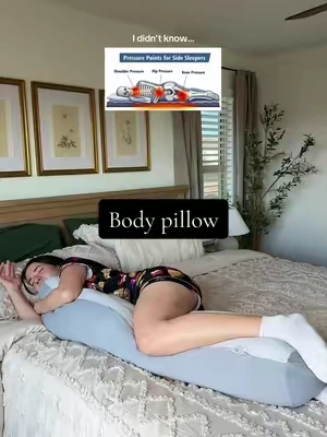 Saved me so much $$$$ from the chiropractor  #bodypillow #sidesleeper #stiffshoulders  #bettersleep #cushionlab 
