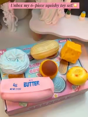 BPA FREE NON-TOXICThis is a new 6-piece set from the Crunchy Squishy series#CrunchySquishy #NewPieceSet #StressRelief #SensoryToys #SquishyCollector 