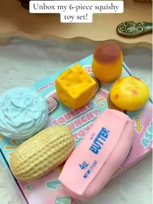 BPA FREE NON-TOXICThis is a new 6-piece set from the Crunchy Squishy series#CrunchySquishy #New6PieceSet #StressRelief #SensoryToys #SquishyCollector