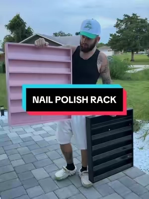 #nailpolish #wallrack #nailtech 