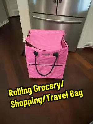 Rolling Grocery/Shopping/Travel Bag #rollingbag #storagebag #travelbag #shoppingbag #storage 