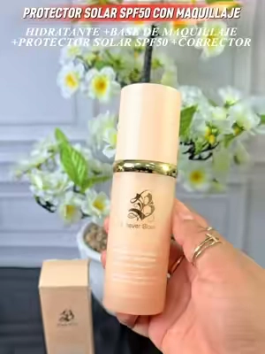 Biomimic Foundation Forever Bloom 4 in 1, Corrector, Base de Maquillaje, Hidratante, Protector Solar #biomimicfoundation #DealsForYouDays  #tiktokshopcreatorpicks #sunscreen #TikTokshopbacktoschool 
