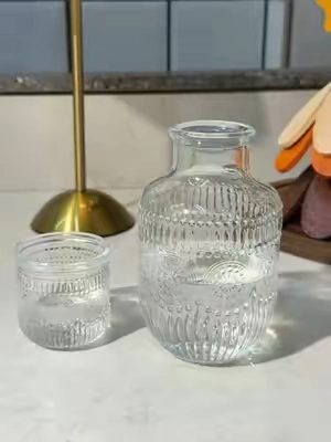 No more cottonmouth… and my nightstand has never looked prettier. ✨ these vintage glass carafes are the affordable home decor you need for your bedroom or living room #vintagedecor #vintageaesthetic #oldmoneyaesthetic #nightstand #homedecorfinds 