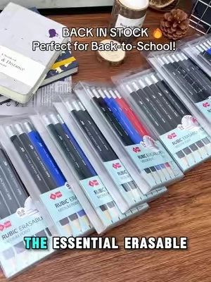 BACK IN STOCK,Perfect for Back-to-School! #iigen #TikTokshopbacktoschool #tiktokspotlightday #rubicerasablepen #erasablepen 