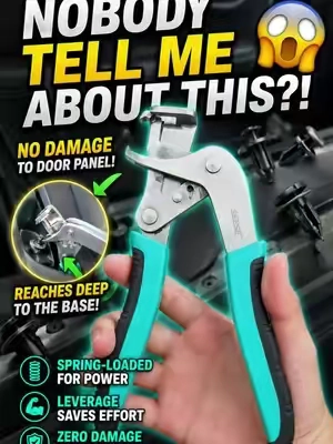 Why did nobody tell me about this genius auto clip remover plier?! 🤯 Zero damage to your door panels! The spring-loaded clip plier grips right under the clip head for maximum leverage effortlessly. 🚗💨 #paint #garage #tools #carmusthaves #diytools