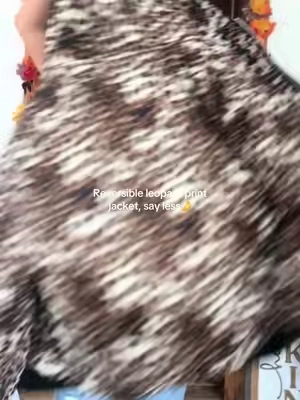 The different colors 🤌🤌 #leopardprint #leopardprintqueen #leopardprintjacket #falljackets #reversiblejacket 