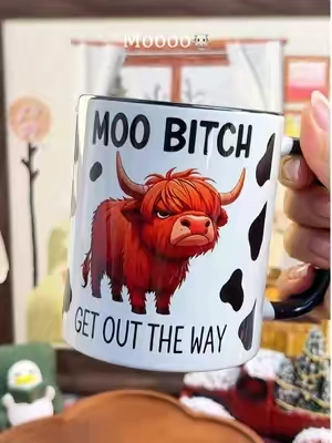 Moo bitc, get out the way🐮☕️#tiktokshopsummersale #movebitgetouttheway #coffeemug #officelife #fyp