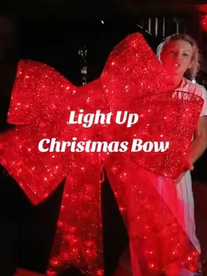 This 48-in red light up bow from @Best Choice Products, Inc. Is in stock right now so if you want to use this in your Christmas decorations grab it now because they sell out fast! #tiktokshopcreatorpicks #bestchoiceproducts #lightupbow #christmasdecor 
