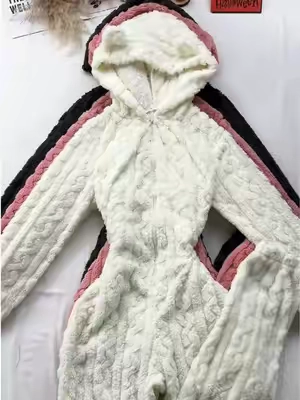 Teddy bear embroidered onesie🧸☁️Literally a walking stuffed animal. CUTEST thing ever.💕#teddybear #loungewear #cutepajamas #spotlightfinds #TikTokshopbacktoschool 