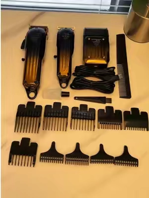 Complete set of men's hair clippers, I recommend them, they're trending on TikTok and at a great price. #clippers #barbershop #accessories #hair