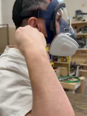 a full face respirator is a must for DIY around the house