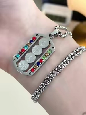 DRINSPER S925 Medalla de San Benito, 925 Sterling Silver St Benedict Medal Necklace, #TikTokShopHolidayHaul #Necklace #DRINSPER #S925 #MedalladeSanBenito 
