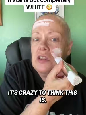 This ELROEL foundation goes on white, blends into your skin tone, and helps cover dark spots without guessing your shades.  #ELROEL #ColorChangingFoundation #FoundationForMatureSkin #DarkSpotCoverage #MakeupOver