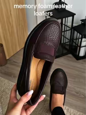 Clarks Leather Loafers Sharon Pace @QVC, Inc #clarks #loafers #loafersshoes  #shoesforwomen #memoryfoamshoes 