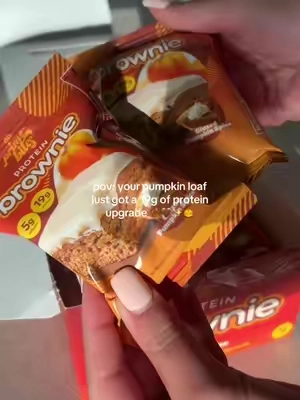 WE'RE SO BACK! the most delicious pumpkin treat... but make it high protein 🍂