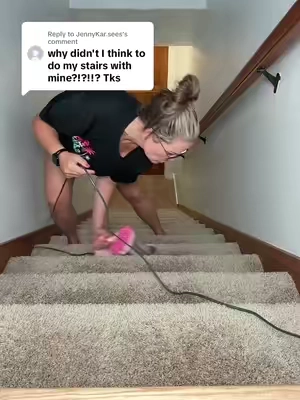 Replying to @JennyKar.sees I used to dread vacuum vacuuming my stairs until I got this vacuum. It only takes like a few minutes now I also use it on my couch and my mattress. #mattressvacuum #vacuumcleaner #CleanTok #TikTokshopbacktoschool 