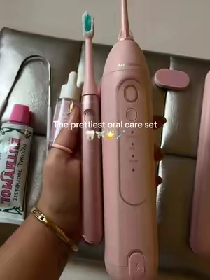 This is your sign to invest on a good electric toothbrush and water flosser 💕 ON SALE NOW + FREE SHIPPING!!! ✨ #OralCare #OralHygiene #OralCareRoutine #falldealsforyou #TikTokshopbacktoschool 
