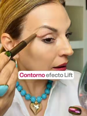 Contorno efecto lifting con lo nuevo de @tarte cosmetics #contouring #pielmadura #over50makeup #tiktokshopcreatorpicks  