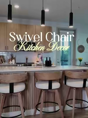 Sillas giratorias para barra de cocina @CHAIRUS #barracks #swivelchair #chairusfurniture #sillasparabarra 