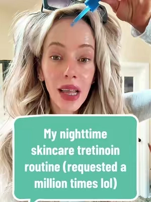 Night time skincare routine with tretinoin and how to sandwich tretinoin with copper peptide serum 
