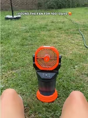 @TaskStar store Beat the heat anywhere with this portable rechargeable misting fan! 🥵💦 2L water tank, 4 fan speeds, multiple mist modes, oscillation, RGB lights & remote control. Perfect for camping, patios, beach days, garages & outdoor work. 🧊💨 #TikTokShop #SummerEssentials #OutdoorEssentials #CoolingFan #TikTokMadeMeBuyIt 