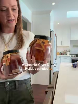 A Cheerful Giver 34 oz. Holiday candles #fall #candles #fallscents #TikTokshopbacktoschool @QVC, Inc 