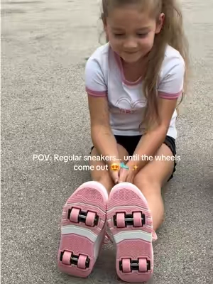 The coolest 2-in-1 shoes for kids 🛼✨ Sneakers for everyday wear, skates when they’re ready for fun 😍 #RollerSkateShoes #KidsShoes #KidsMustHaves #FunForKids #TikTokShopFinds