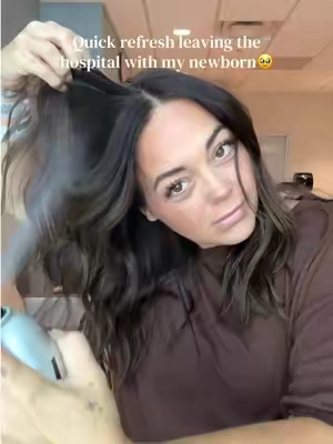 if I could give one tip to new Moms or any Mom in general in the trenches. Spend five minutes and do something to get yourself ready for the day. I truly think that when you look your best you feel your best! I was feeling really icky heading home with my new baby after being stuck in a hospital bed for three days. So i got ready ⚡️