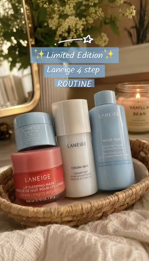 4-step glow routine in one set #laneige #TikTokshopbacktoschool 