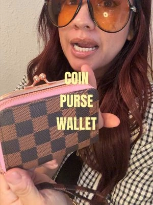 She’s tiny, she’s pink, she’s checkered AND she keeps everything together 💕♟️ the cutest little accordion wallet for your cards + cash without taking up your whole bag. Perfect for my small purse girls 🎀 #Wallet #CoinPurse #PinkAccessories #Checkered #TikTokshopbacktoschool 