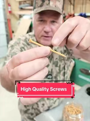Heavy-duty exterior deck screws with rust-resistant coating, T25 star-drive heads, sharp self-tapping points, and serrated threads for strong grip without pre-drilling. Ideal for decks, fences, pressure-treated lumber, woodworking, furniture, and outdoor construction projects. Includes 350 screws and driver accessories. #construction #DIY #homeimprovement #workshop #thrivingcountry 