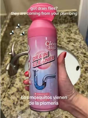 🤢 disguisting but worth it #draincleaner #gnats #drainflies #mosquitos #cleaninghacks 