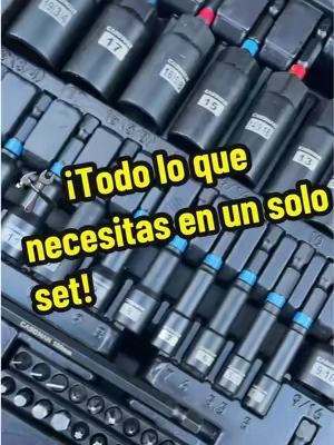 Este completo set de herramientas incluye diferentes tamaños y tipos de puntas, dados métricos y SAE, barra de extensión, adaptadores para dados y mucho más. Viene organizado en un práctico estuche para facilitar el transporte y almacenamiento. Ideal para reparaciones, mantenimiento y proyectos en casa o taller. 🔧🔥#TikTokshopbacktoschool #MechanicTools #toolkit #toolbox #herramientas 