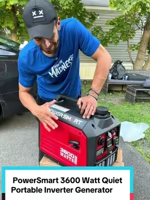 PowerSmart 3600 Watt Quiet Portable Inverter Generator,RV Ready 30A Outlet,Parallel Capable,Emergency Use Camping, EPA Compliant,Hurricane, Emergency,Safe & Long-lasting usage,All Season(DB5035) #generador #TikTokshopbacktoschool #generator #construction #powergenerator 