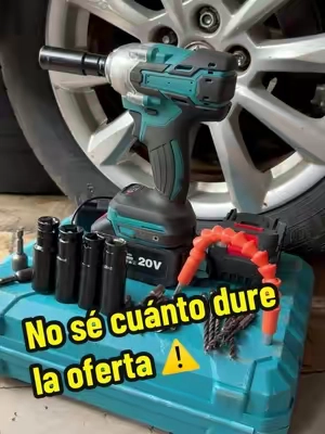 Ya dejen de usar esas llaves de impacto de juguete, esta bestia es otro nivel 🚀 La llave de impacto 3 en 1 que está reemplazando varias herramientas en el garage 🚗#HerramientasAuto #LlaveDeImpacto #DealsforYouDays #DIYAutomotriz #TikTokShop