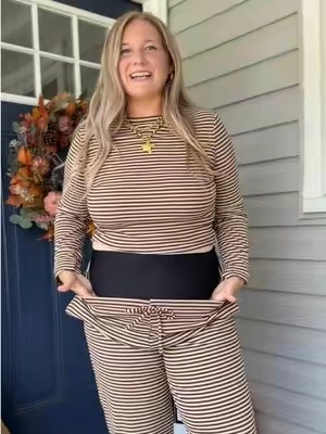 Can’t believe I finally get to wear the cute outfits without being self conscious of my apron belly line showing 🥹 #noshowunderwear #seamlessunderwear #apronbelly #plussizefashion #womensunderwear 