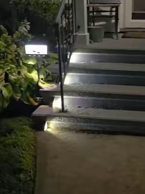RGB Solar Stair Lights. #rgb #rgblights #solarstairlights #stairlights #rgbsolarstairlights @FabStyl Light 
