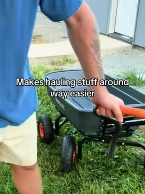 Mine’s the 600 lb version and I’ve had it since last year. The dump bed is probably my favorite part about it. #vevor #gardenwagon #yardwork #outdoortools #tiktokshop