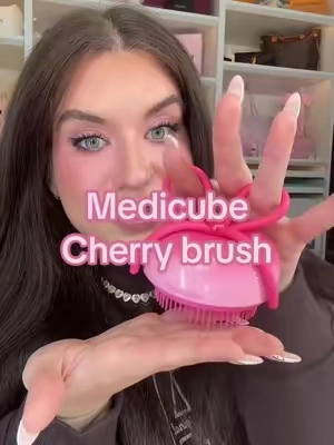 I still can’t believe Medicube x Wonyoung cherry ribbon hairbrush is on TikTok shop for this price!! ##medicube##glasshair##wonyoung##ForeverCherryHairbrush##pdrnrosemary@@medicube US Store