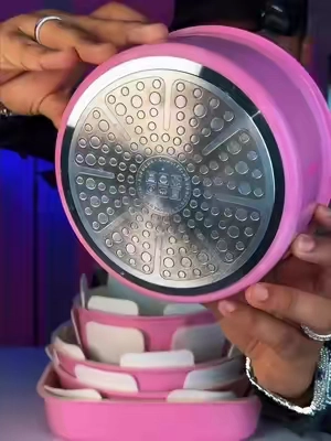 The cookware upgrade your kitchen has been waiting for 🍳✨ (do not miss this sale, these are definitely selling out) #CeramicCookware #NonToxicCookware #PotsAndPans #TikTokshopbacktoschool #22piececookwareset 