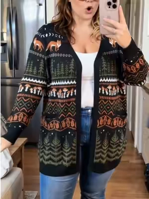 #BloomChic #PlusSize #knitsweater - Lightweight Fabric, Relaxed Fit, Pockets, M-6X, for Fall Layering & Everyday Wear #womensfashion #backtoschooloutfit 