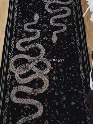 no thoughts.. just snakes 🐍 #washablerug #runnerrug #darkaesthetic #snakerug #gothicaesthetic 