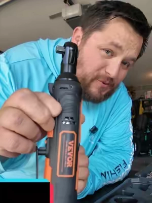 VEVOR 3/8 Inch Cordless Electric Ratchet Wrench Set #VEVOR #CordlessRatchet #RatchetWrench #MechanicTools #PowerTools 