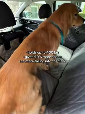 Every dog owner needs this car seat cover #petproducts #dog #petfinds #dogmom #carseatcover 