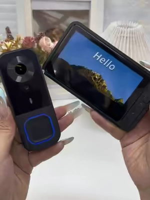 Wireless video doorbell. You can also see the outside clearly at night#doorbell #doorbellcamera #doorbellcameravideos #TikTokshopbacktoschool #ai