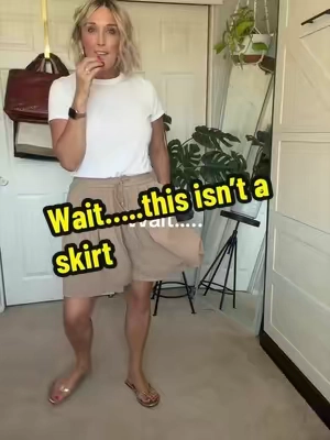 shorts that look like a skirt, flowy shorts for women, Bermuda shorts for women, long flowy shorts, modest shorts, teacher shorts, comfortable teacher outfit They LOOK like a flowy skirt, but they’re actually shorts 🙌 I get the feminine look and movement of a skirt with the coverage and comfort of shorts underneath. Especially good for teaching when I’m up, down and moving around all day. #FlowyShorts #BermudaShorts #TeacherStyle #TeacherOutfit #EverydayStyle