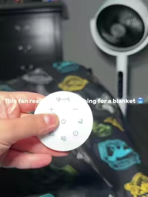 I’ve never felt airflow this cold from a fan❄️🥶 #sleep #fan #CoolingFan #bedroomfan #HomeFinds 